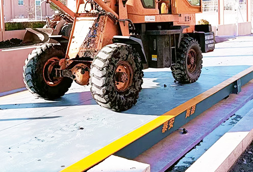 即墨無人值守地磅安裝現場